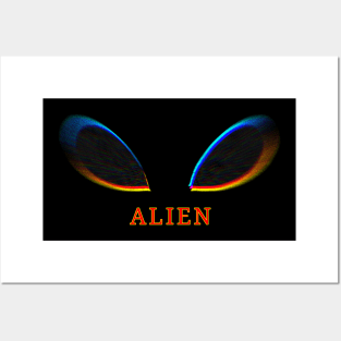 ALIEN glitch eyes Posters and Art